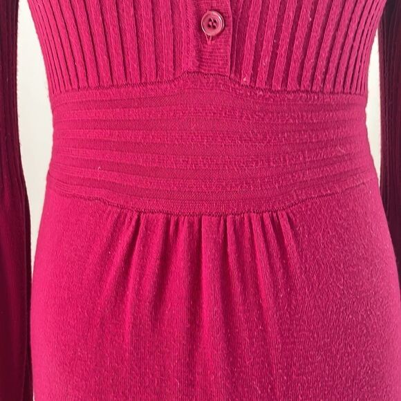 Ribbed Sweater dress long sleeve with flair bottom color size Medium - Picture 3 of 11